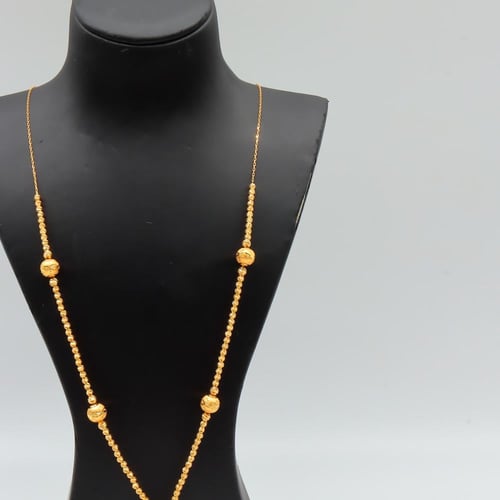 شال ذهب ببلز عيار 21 وزن 12.8 جرام بطابع عصري جذاب