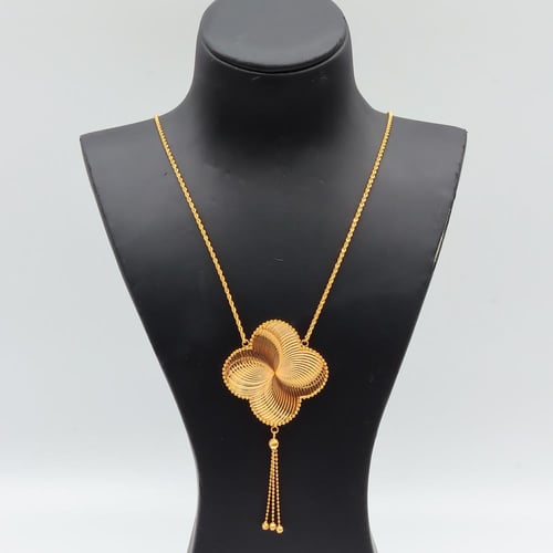 عقد ذهب فان كليف عيار 21 وزن 9.9 جرام- الوردة الرب...