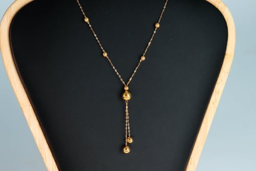 سلسال ذهب الببلز ناعم عيار 21 وزن 1.2 جرام