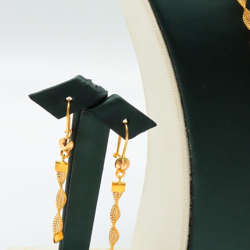 طقم ذهب الأمواج إيطالي ذهب صافي عيار 21 – وزن 14.8...