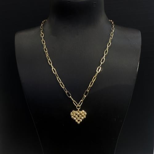 عقد القلب تصميم الجنزير عيار 18 وزن 5.28 جرام