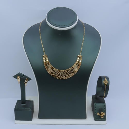 طقم ذهب عيار 21 وزن 12.38 جرام