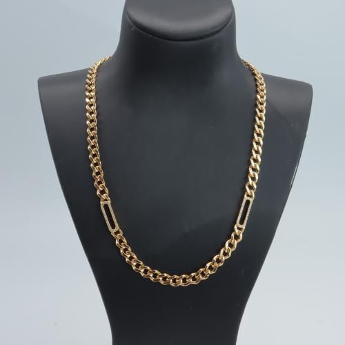 عقد ذهب تصميم الجنزير عيار 21 وزن 16.27 جرام