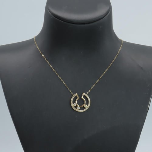 سلسال ذهب تصميم الماسي عيار 18 وزن 1.06 جرام