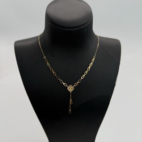 سلسال ذهب عيار 21 وزن 0.85 جرام