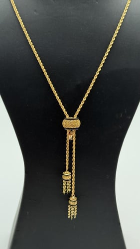 سبحة ذهب بتصميم المبروم عيار 21