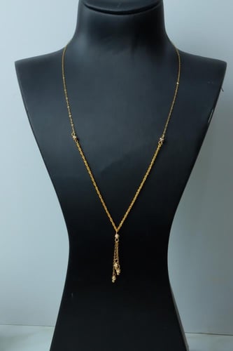 سبحه ذهب نسائي فاخرة عيار 21 صافى وزن 1.8 جرام