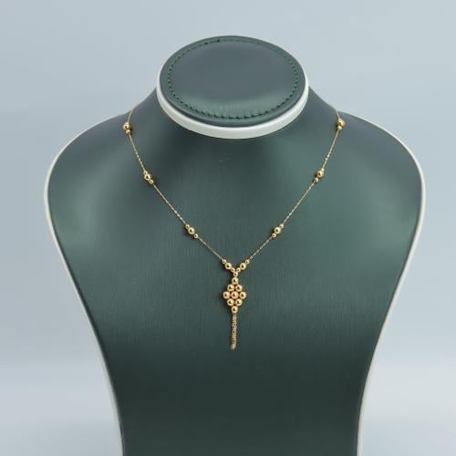 عقد ذهب الببلز عيار 21 وزن 1.4 جرام