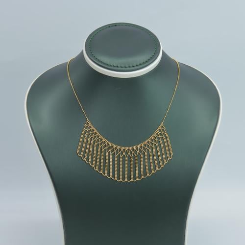 عقد ذهب بتصميم كرات النانو عيار 21 وزن 9.46 جرام