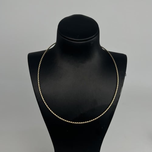 عقد طوق سوبر ايطالي مبروم عيار 18 وزن 3.3 جرام