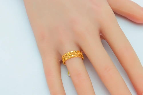 دبلة ذهب السنبلة عيار 21