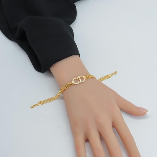 اسوارة ذهب CD تصميم الماسي عيار 21 وزن 7.6 جرام