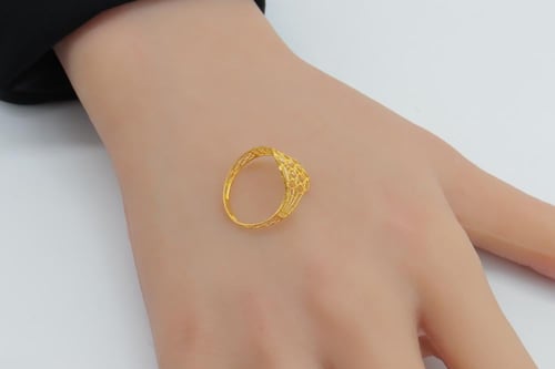 خاتم ذهب عيار 21