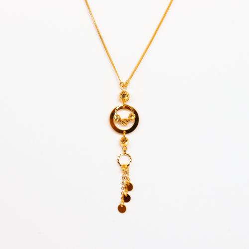 عقد سبحة ذهب عيار 21 تصميم ايطالي فاخر - الوزن 7.5...