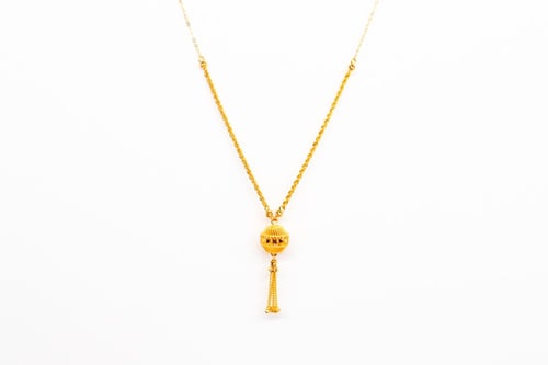 سبحة ذهب بتصميمها الناعم والجميل عيار 21 وزن 7.1 ج...