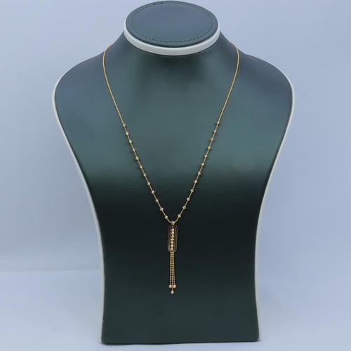 سلسال ذهب عيار 21 اللمسة المتدلية وزن 4.6 جرام