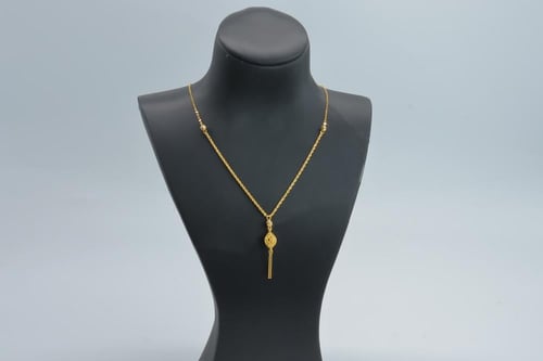 سبحة ذهب عيار 21 وزن 3.78جرام - عقد ذهبي فخم