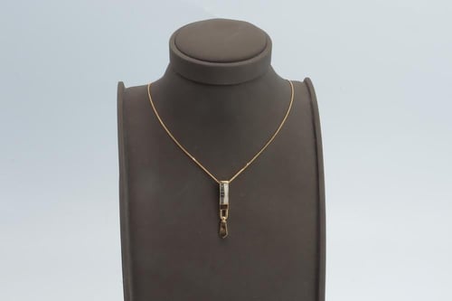 عقد ذهب البوشرون عيار 21 وزن 3.28 جرام