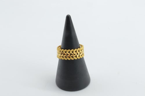 دبلة ذهب غصن الزيتون عيار 21 وزن 1.3 جرام