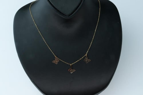 سلسال ذهب الفراشات عيار 18