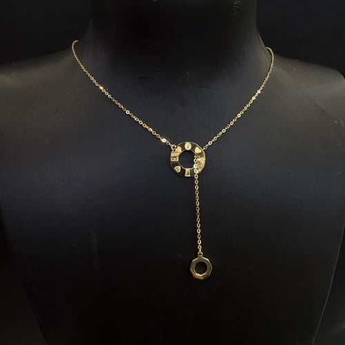 عقد ذهب اللوف عيار 18 وزن 3.37 جرام