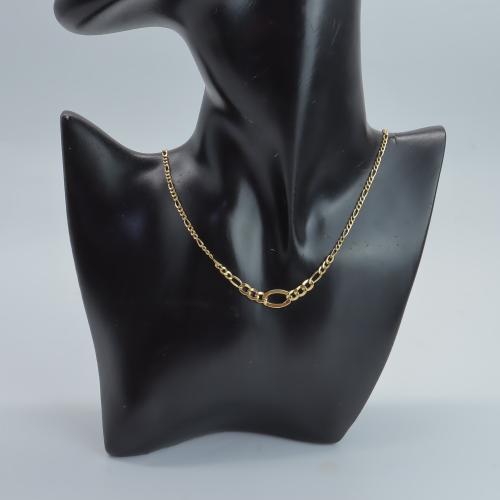 عقد ذهب الجنزير عيار 18 وزن 2.9 جرام