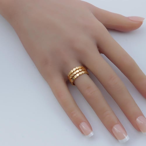 افخم خاتم مرامي ذهب عيار 21 ناعم وزن 3.1 جرام