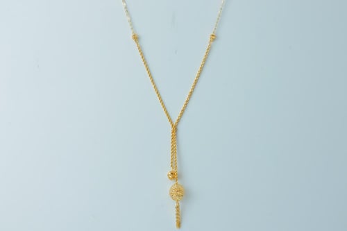 سبحة ذهب بحريني عيار 21 وزن 3.7 جرام