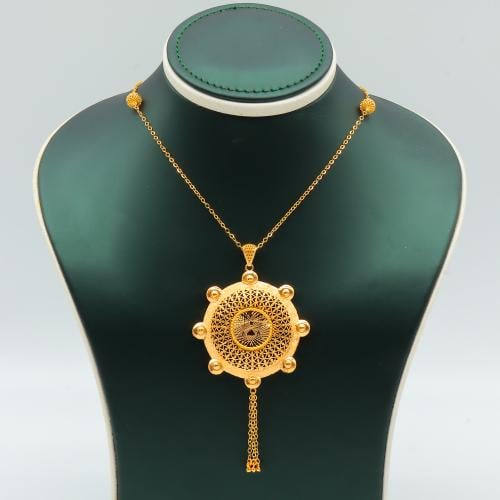 سبحة ذهب بحريني عيار 21 وزن 12.2 جرام - تصميم تراث...