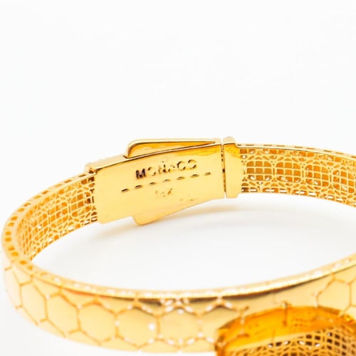 اسوارة مع خاتم ذهب عيار 18 تصميم موناكو وزن 22.55...