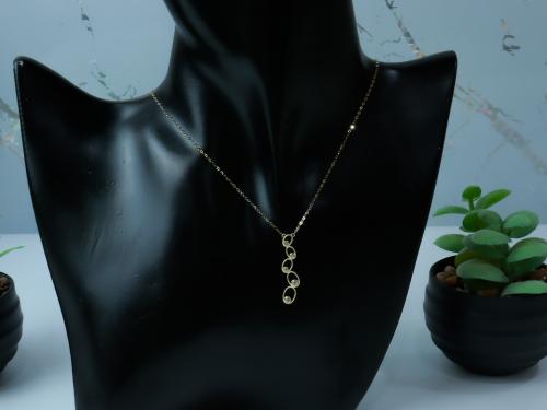 سلسال ذهب بتصميم مموج عيار 18 وزن 1 جرام