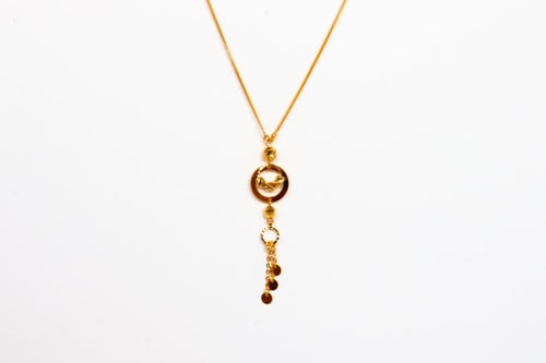 عقد سبحة ذهب عيار 21 تصميم ايطالي فاخر - الوزن 7.5...