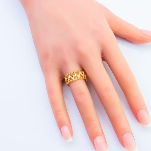 دبلة ذهب عيار 21 تصميم غصن الزيتون وزن 2.02 جرام –...