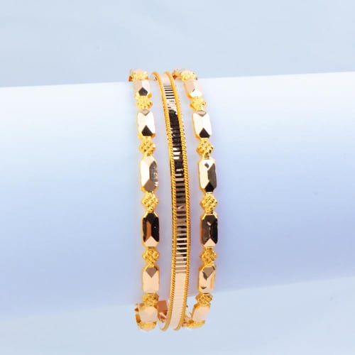 بكج غوايش ذهب عيار 21 تصميم صندوق مبطن