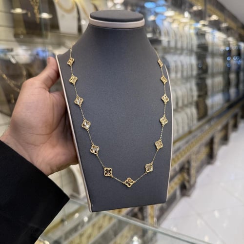 سبحة نواعم الفان كليف عيار 18 وزن 6.4 جرام