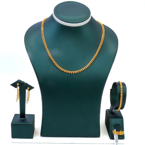 طقم ذهب كرات الببلز ايطالي عيار 21 وزن 14.42 جرام