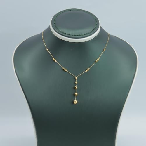 عقد ذهب كرات الببز النازل عيار 21 وزن 1 جرام