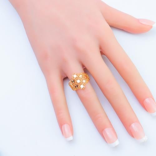 خاتم ذهب عيار 21 وزن 1.2 جرام