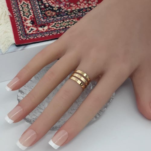 دبلة كارتير ذهب مرامي عيار 21 بوزن 3 جرام