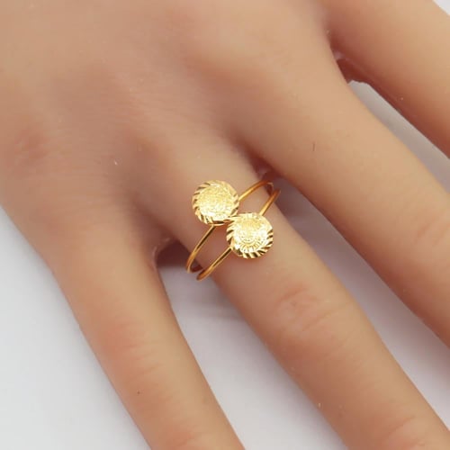 خاتم ذهب عيار 21