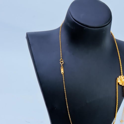 سبحة ذهب الوردة عيار 21 وزن 5.15 جرام