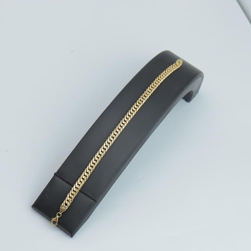 سوارة ذهب الجنزير عيار 18 وزن 2.95 جرام