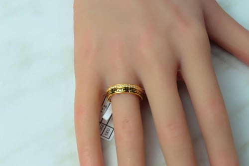 خاتم فرزاتشي بتصميم الماسي مميز ذهب عيار 21