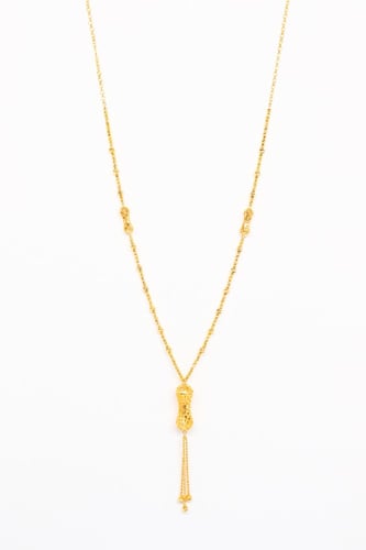 سلسلة سبحة ذهب بحريني عيار 21 بوزن 18.64 جرام