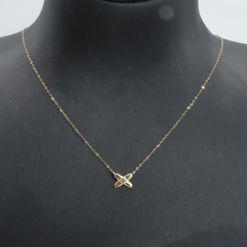 سلسال ذهب نواعم تصميم الماسي عيار 18 وزن 0.55 جرام