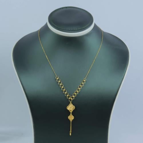 سلسال ذهب تصميم الفان كليف عيار 21 وزن 4.28 جرام