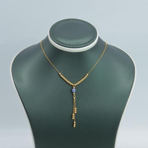 عقد ذهب بتصميم كور الليزر عيار 21 وزن 5.3 جرام