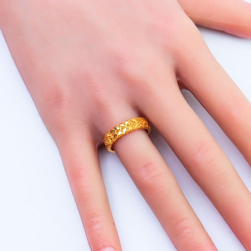 دبلة ذهب غصن الزيتون عيار 21 وزن 2.3 جرام