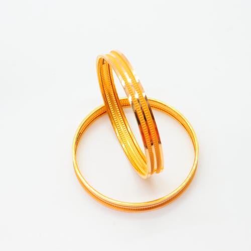 بناجر ذهب اطفال عيار 21 بتصميم عريض وزن 2.55 جرام