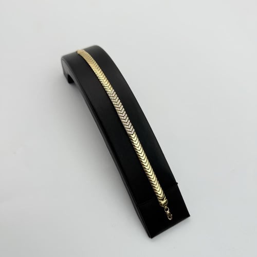 اسوارة ذهب ناعمه عيار 21 بتصميم ايطالى الماسي وزن...